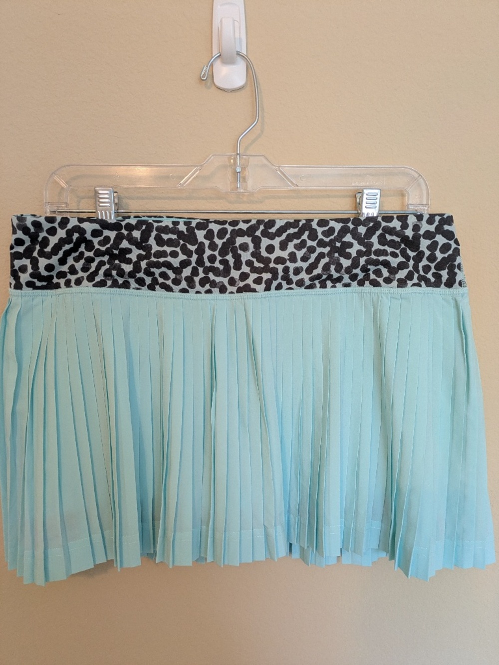 Lululemon Pleat to Street Skirt II Tranquil Blue and Ace Spot Black